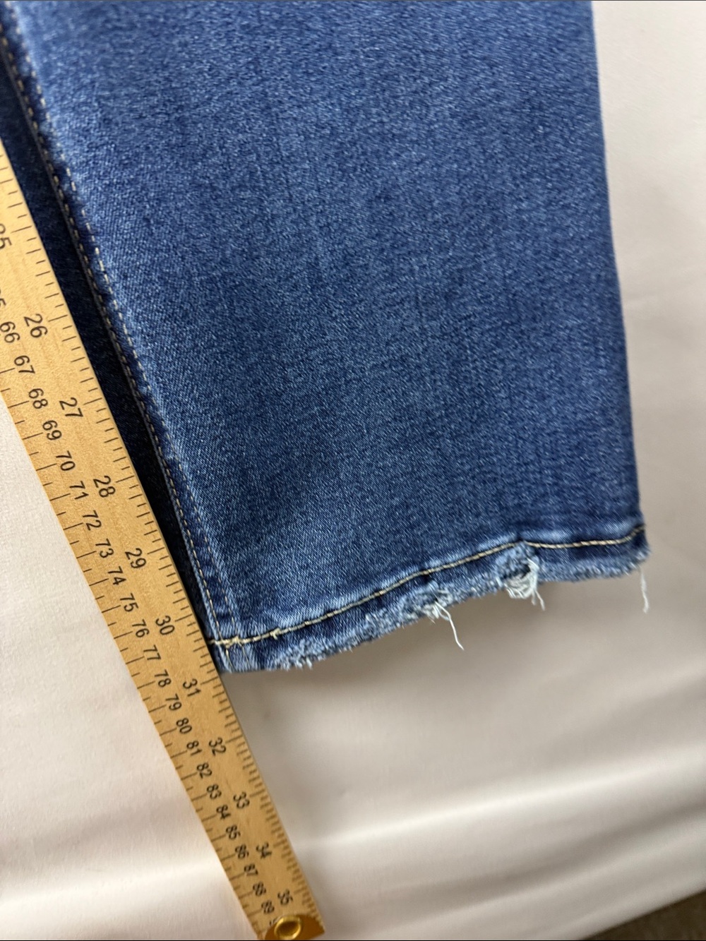Edgely High Rise Relaxed Straight Jeans Sustainable Stretch Denim Size 10 - Picture 4 of 9